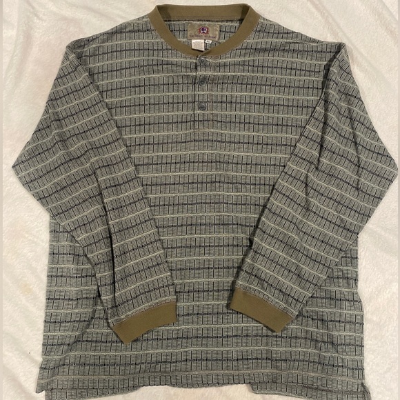 Vintage The Territory Ahead Men’s Henley Pullover Long Sleeve Knit 100% Cotton - Picture 1 of 4